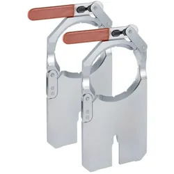 Geberit Aufspannplatten-Set 359811001 verchromt, DN 56, Ø 56mm, für Schweißmaschine