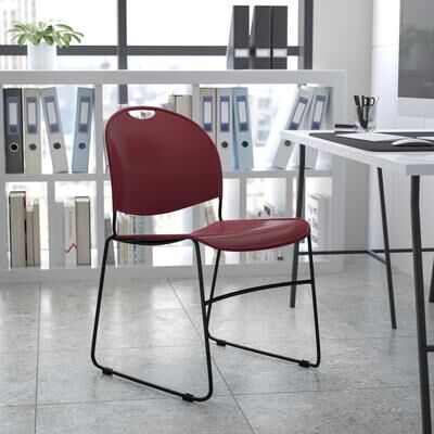 Flash Furniture Ultra-compact High-capacity Stacking Metal Chairs (Set of 5)