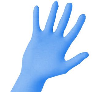 Handschuhe Einmal Nitril S blau 100 St