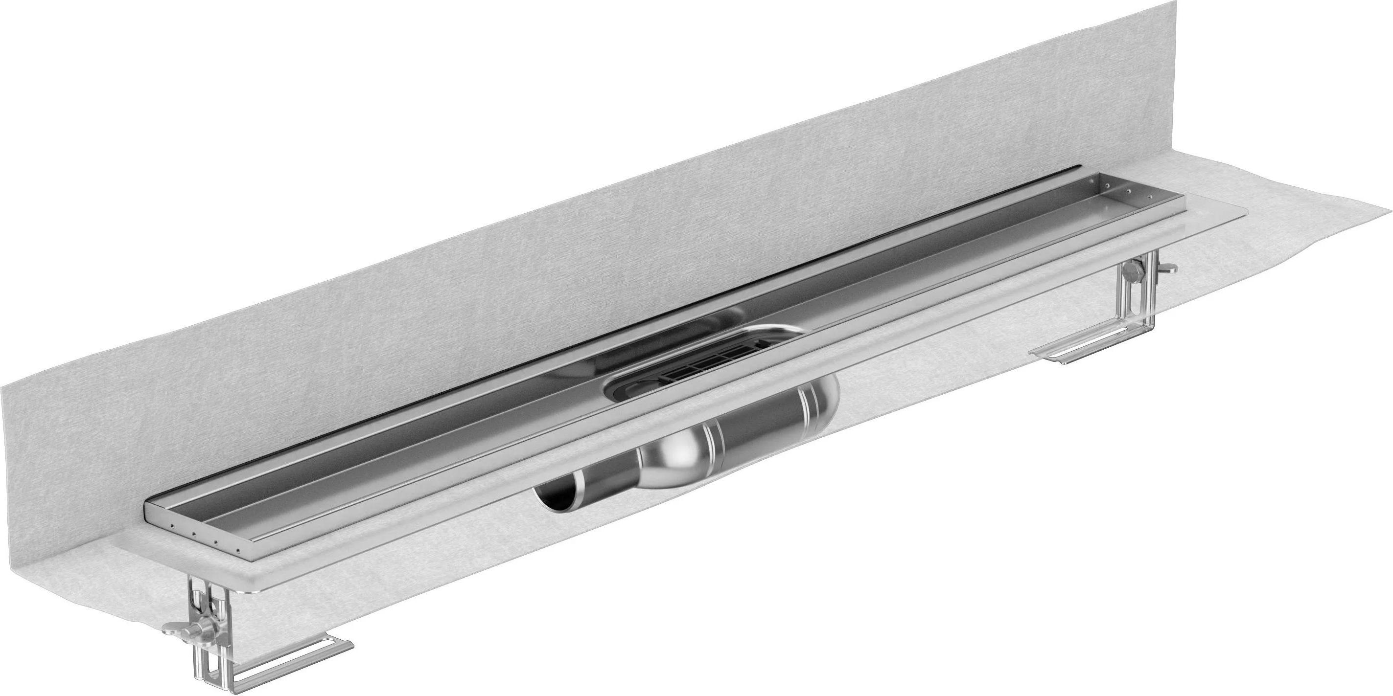 Aerocompact SD E+ Wandaufkantung hinten, V2A, 985x64 hor. Ablauf DN50 GV25, 1 Stk.