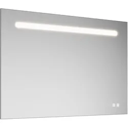 burgbad Eqio Leuchtspiegel mit LED-Beleuchtung, 1 Sensorschalter, Handyhalter, 1000x30x700mm, SIIX100PN258
