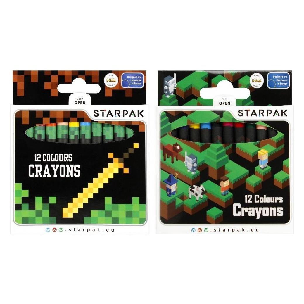 Starpak Pixel Game Wachsmalstifte 12 Farben (12x) (47596242)