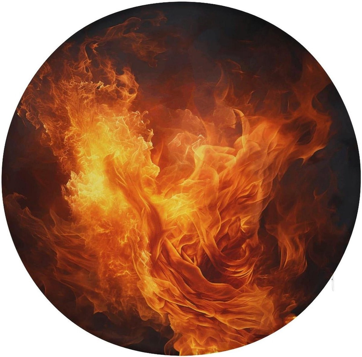 Rond Zitkussen van Roaring Flame met Traagschuim Vulling