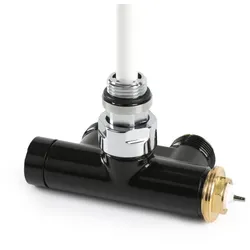 Terma Lanzen-Thermostat-Verbundeckventil 50mm CYLINDER; links; GZ 1/2"-GZ 3/4"; schwarz; (V86210E900 TGZTCZ006