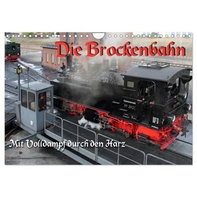 Die Brockenbahn - Mit Volldampf durch den Harz (Wandkalender 2026 DIN A4 quer), CALVENDO Monatskalender