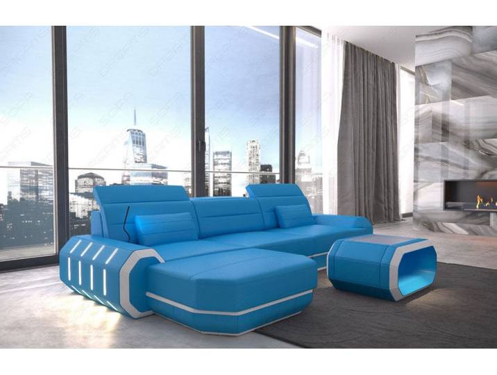 Ecksofa Roma L-Form aus Leder