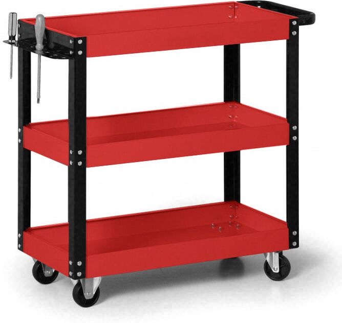 B2B Partner Werkstatt-Regalwagen mit Werkzeughaltern