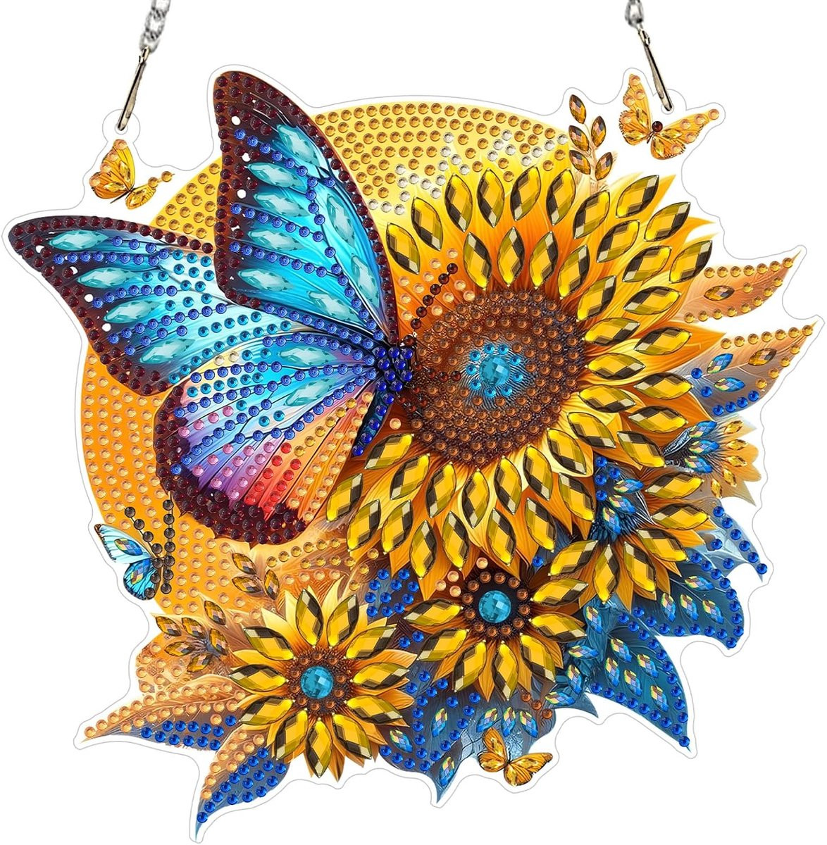 SnelShoppen Diamond Art Hanging Kit voor volwassenen en beginners - DIY Acryl Kristal Diamant Kunst Schilderij Ornament voor wanddecoratie