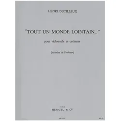 Tout un monde lontain pour violoncelle et orchestre pour violoncelle et piano, Fachbücher von Henri Dutilleux