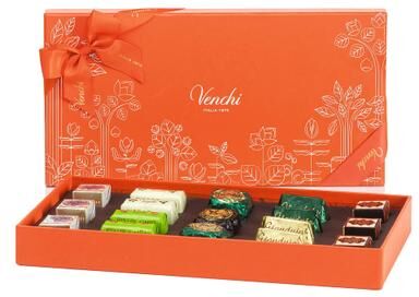 Wine.com """Venchi Chocolates Core Collection Double Tray Gift Box"""