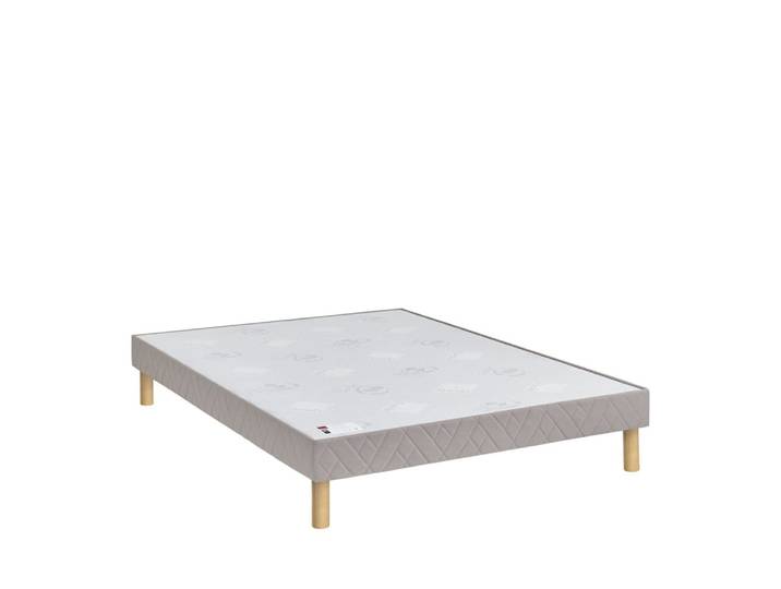 Sommier tapissier 140x190cm - gris