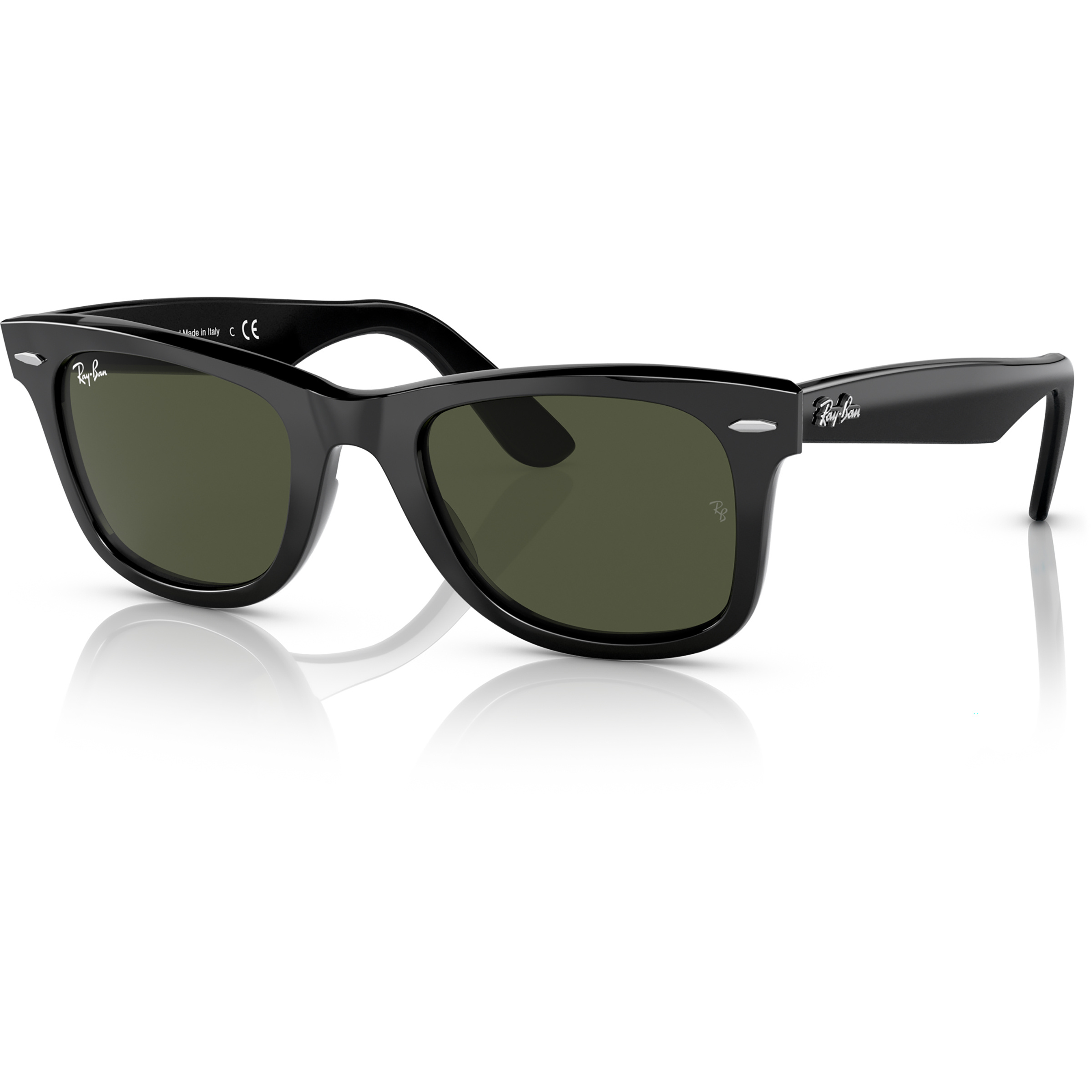 Ray Ban Wayfarer Sonnenbrille Sonnenbrillen black-green Lifestyle