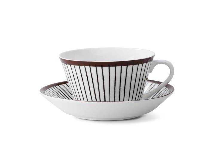 Gustavsbergs Porslinsfabrik Tasse à thé et soucoupe Ribb tasse à thé + soucoupe