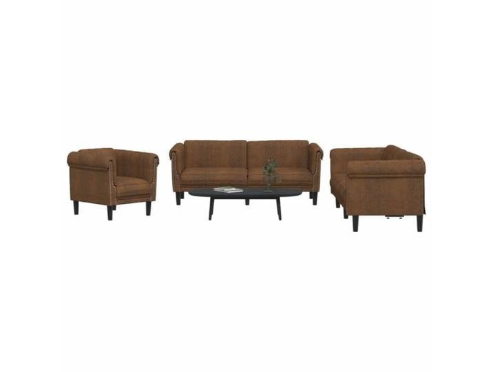 Ensemble de canapés 3 pcs marron velours 3209218