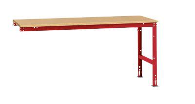 Manuflex Ansatztisch UNIVERSAL Standard, Tischplatte Multiplex, 2000x1000, rubinrot
