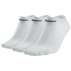 Nike Unisex Everyday Cushioned Training No-Show Socks (3 Pairs) weiß