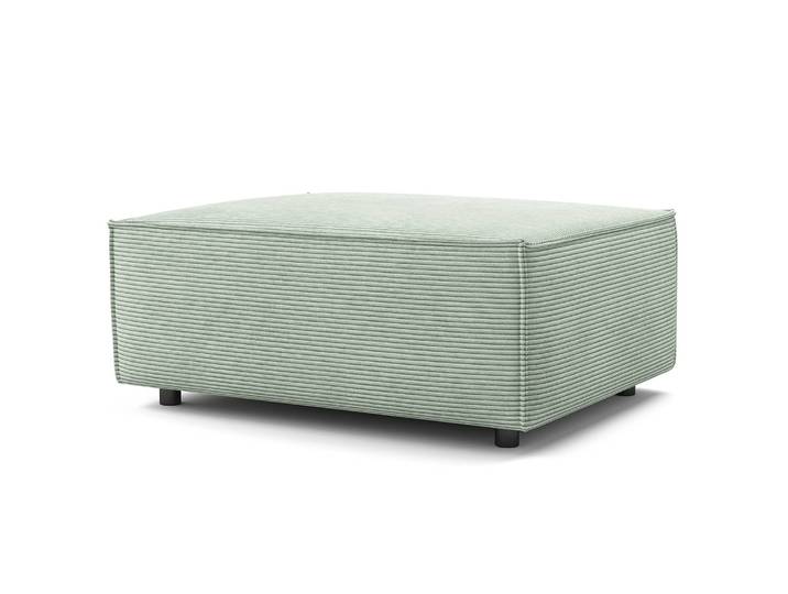 Polsterhocker rechteckig 97 x 40 x 79cm Grün/Mint Cordstoff Scilla: Mint