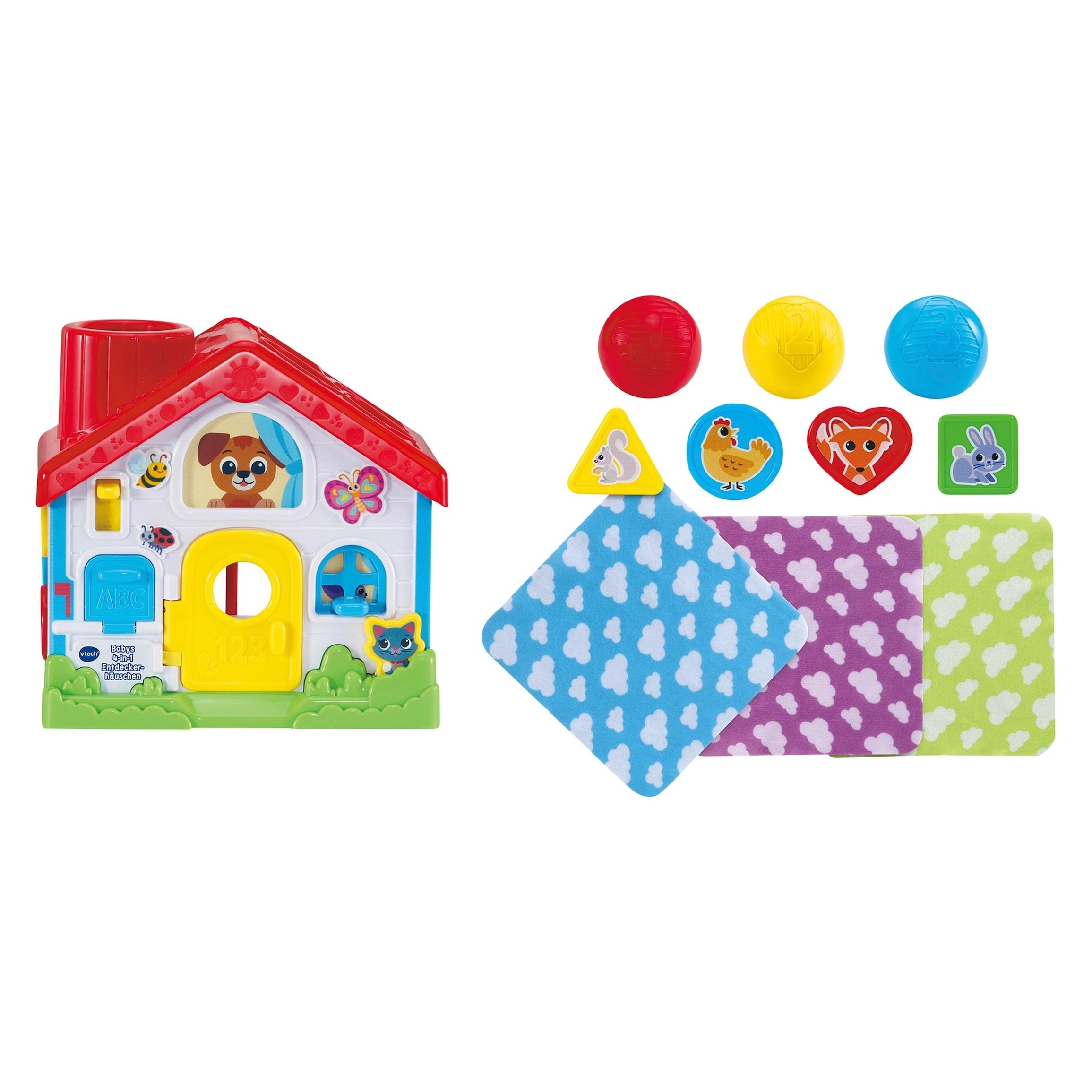 VTech Babys 4-in-1 Entdeckerhäuschen (Deutsch, 0.75 - 3 Jahre) (80-620604)