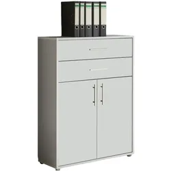 Aktenschrank Office Edition Grau/Weiß