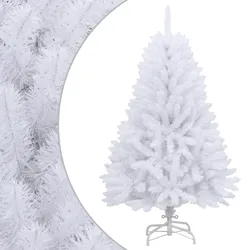 vidaXL Künstlicher Weihnachtsbaum Klappbar mit Ständer Weiß 150 cm