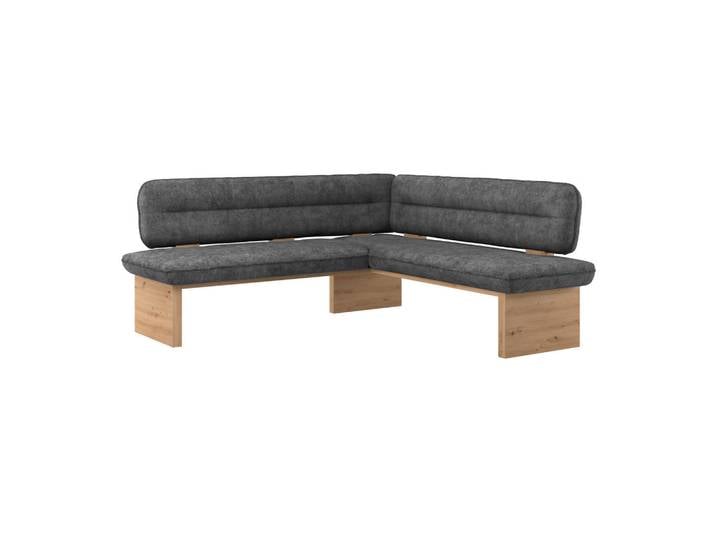 James Wood Eckbank, Schwarz, Holz, Eiche, Sperrholz, 192x170 cm, Esszimmer, Bänke, Eckbänke