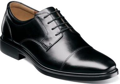 Florsheim Forecast Cap Toe Oxford Shoes - Mens 13 Black Oxford Medium