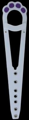 Uplift Picks Adjustable Cat Door Holder Ring Door Stop For Pet Access And Airflow Control white Purple