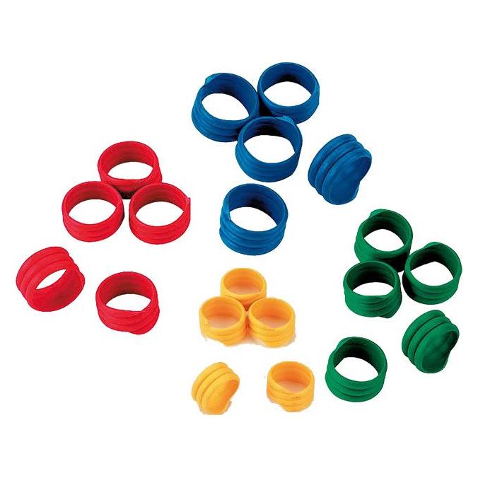 Kerbl Spiralring 20mm, Kunststoff, farblich gemischt, 100St./Pack (72317)