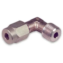 Klemmringverschraubung, Winkeleinschraubverschraubung AG, SERTO, SOGV, Messing (Ausführung: 6 - 1/8''AG)