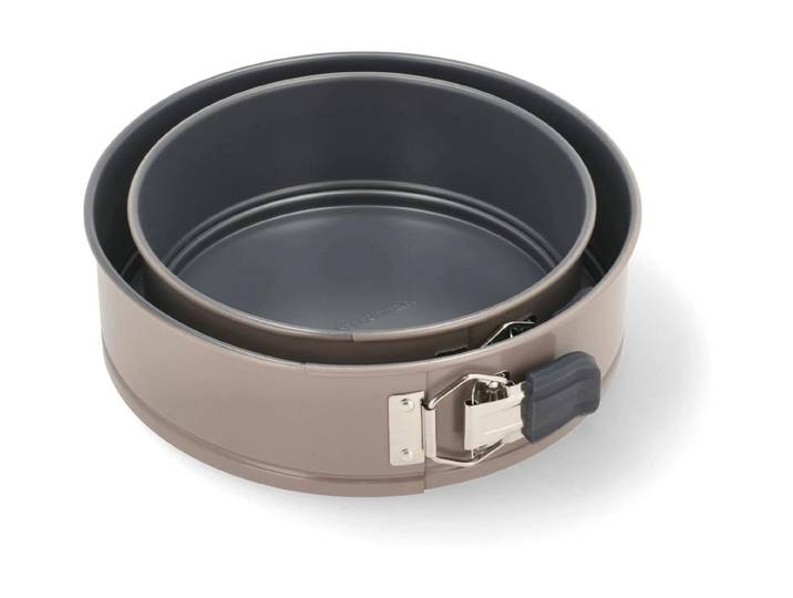 Springform Springform-Set, Edelstahl, 20 + 24 cm , beige, B:24cm L:24cm Ø:24cm, Küchenformen, Springform