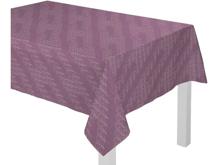 Tischdecke ADAM Argentinian Criolla Gr. 6, lila (aubergine), B:145cm L:190cm, Bio-Baumwolle, Tischdecken, Tischdecke, aus 100% Bio-Baumwolle
