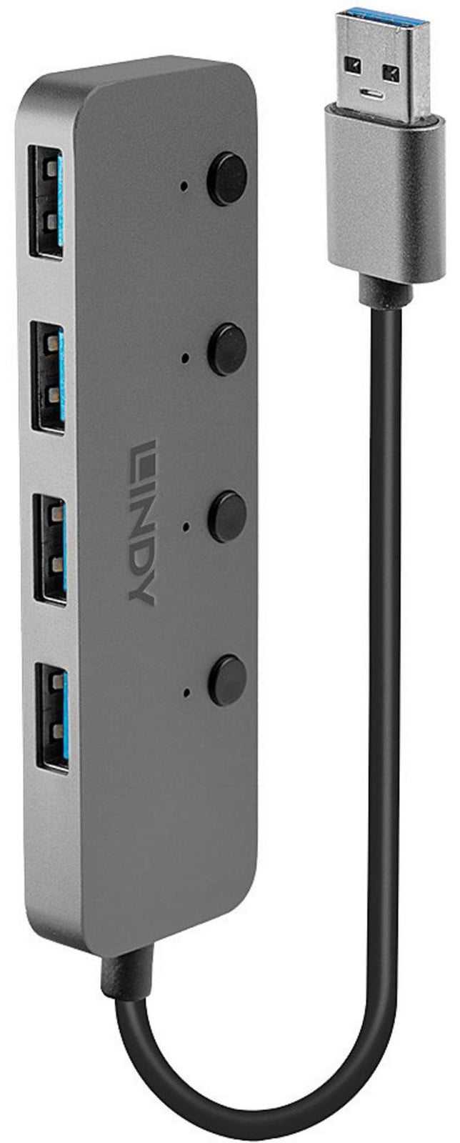 Lindy USB 3.0 Actieve Hub 4 Poorten 43309