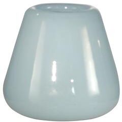 Dale Tiffany Springdale 7.5 H Tobias White Hand Blown Art Glass Vase