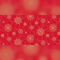 Mank Tischläufer Airlaid Cristal in Rot, 40 cm x 24 m , 1 Stück - Tischtuch Weihnachten