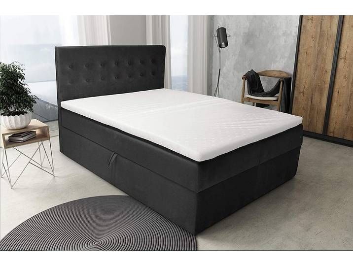 Best for Home Boxspringbett S Deluxe mit Bettkasten Bonellfederkern inkl. 4 cm Topper (140x200 160x200 180x200 200x200 cm), Lieferung bis in die Wohnung, TOP Preis-Leistungs-Verhältnis