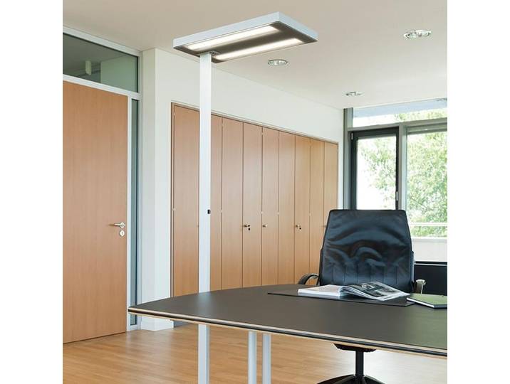 LED Stehlampe Tradingzone Free SPD-SEN, Weiss, Neu, Professionelle Bürobeleuchtung