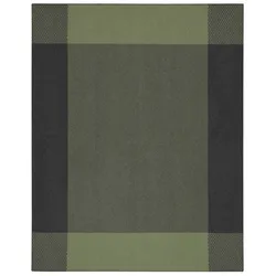 Biederlack Plaid Frame 150 x 200 cm Wolle Green