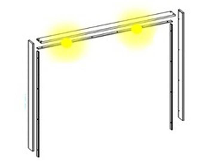 freiraum Passepartout Denver in Graphit - 320,6x229,9x23cm (BxHxT)