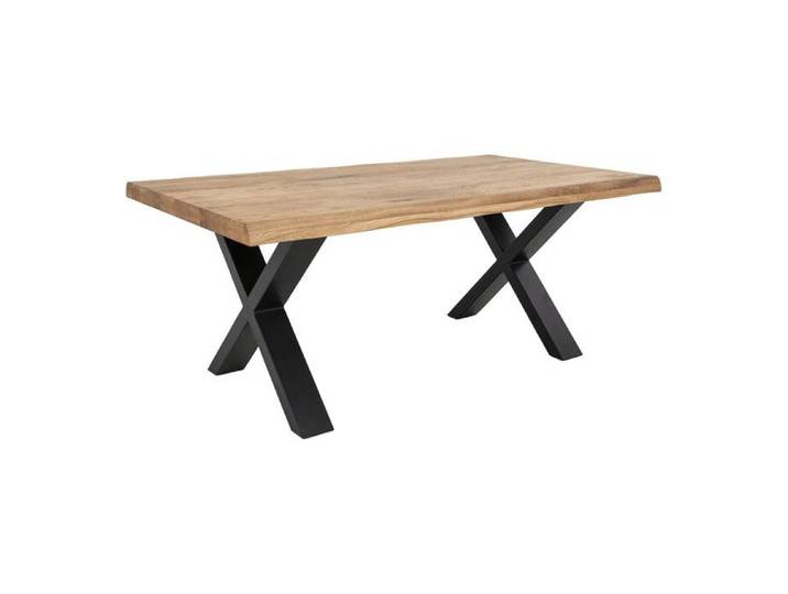 CIOTAT - Table Basse Plateau Chêne Naturel et Pieds Acier