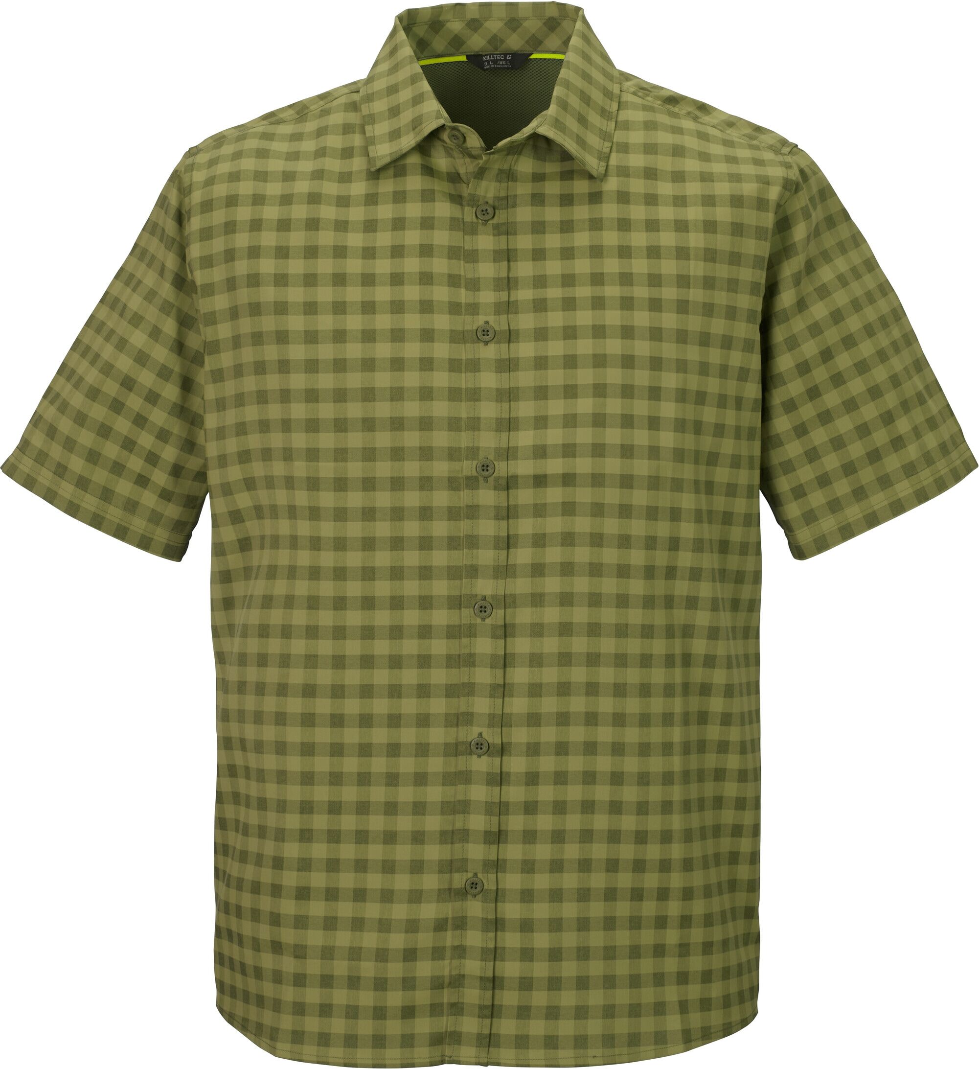 Funktionshemd KILLTEC "KOS 368 MN WVN SHRT", Herren, Gr. 4XL, Normalgrößen, grün (kiwi), Obermaterial: 100% Polyester, Hemden Funktionshemd, Atmungsaktiv, schnelltrocknend, wasserabweisend