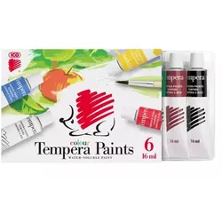 ICO Igel: Temperafarben in Tuben - 6 Stk., 6 x 16 ml