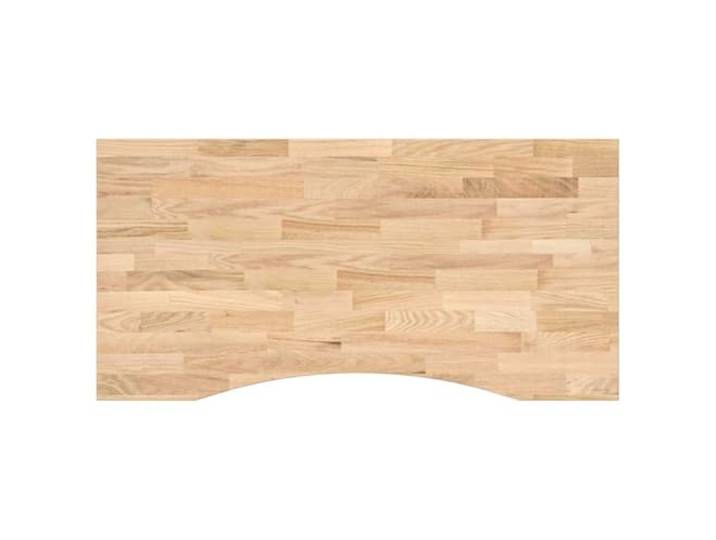 hliofuir Schreibtischplatte Massivholz Eiche Unbehandelt 100x50x2,5 cm Rechteckige Tischplatte aus Eiche für DIY Schreibtische im Arbeitszimmer oder Homeoffice. Individuell gestaltbar.