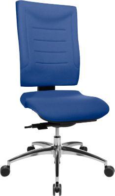 Schäfer Shop Select Bürostuhl SSI PROLINE P3, Synchronmechanik, ohne Armlehnen, Lendenwirbelstütze, Bandscheibensitz, blau