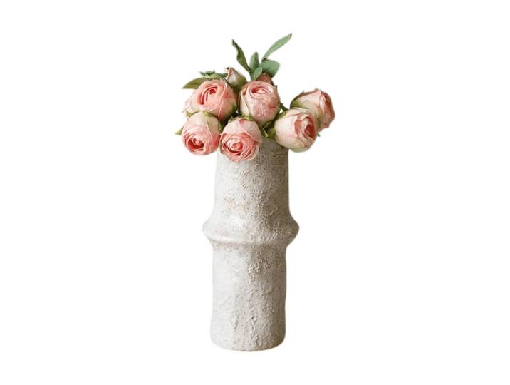 Botané Bouquet artificiel de roses Mini, rose clair 10 pcs