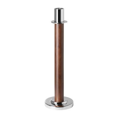 Kerzenständer FINK "MATADOR, Leuchter", braun (dunkelbraun), B:11cm H:37,5cm T:11cm, Metall, Kerzenhalter