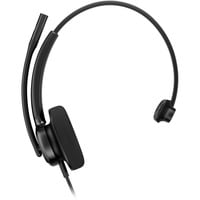Poly Mission 415 Mono-USB-Headset Classic (kabelgebunden) schwarz, USB Type-C und Type-A, Schaumstoff-Ohrpolster (Oberflächenmaterial)