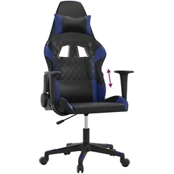 vidaXL Carano (Ohne Fussablage), Gaming Stuhl, Schwarz