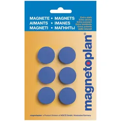 magnetoplan Discofix Hobby geblistert dunkelbl 25mm 6St