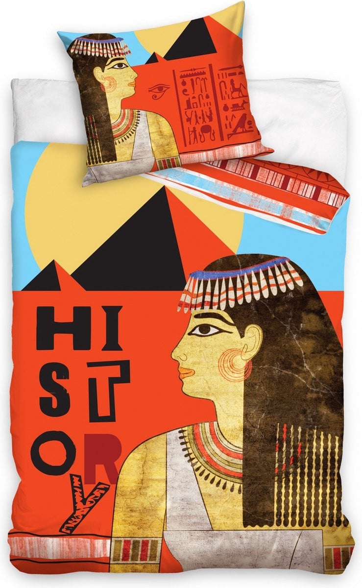 Dekbedovertrek History 140x200 cm met kussensloop 70x80 cm