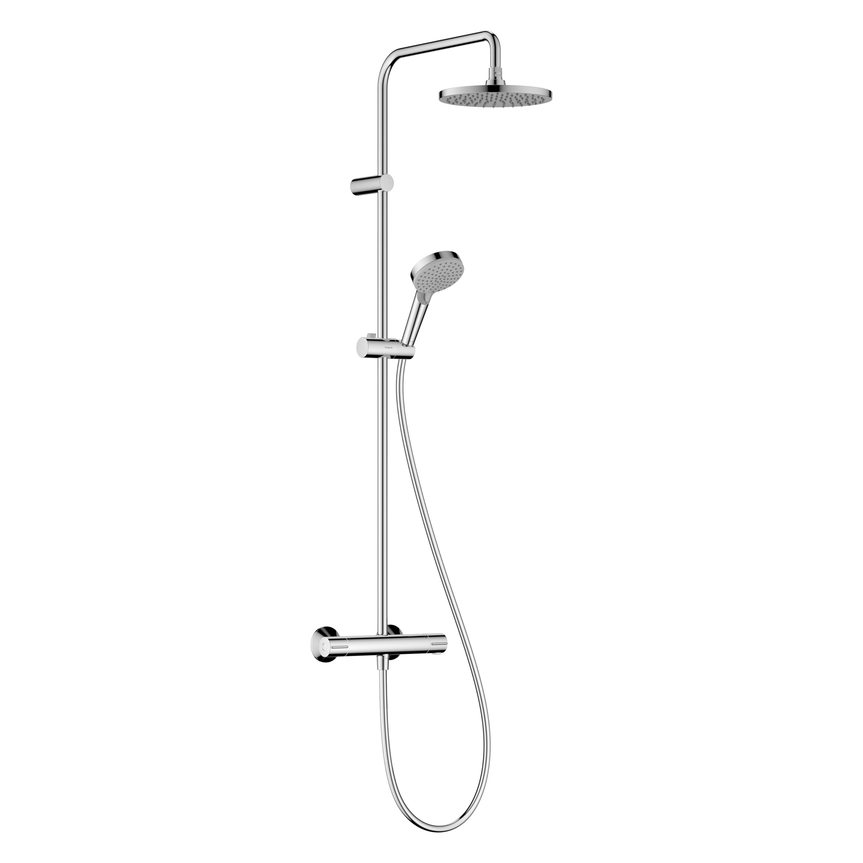 hansgrohe HG Showerpipe VERNIS Blend 200 1jet mit Brausethermostat Green chrom (26318000)